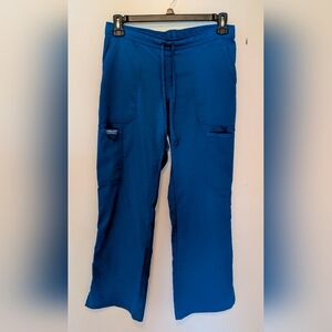 Cherokee Authentic Workwear Nursing Medical Scrub Pants Small Petite Blue